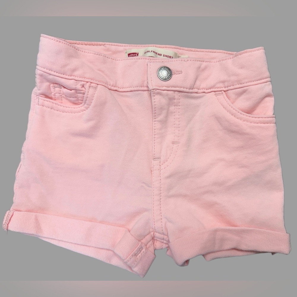 Levi's Soft Denim Roll Up Shorts | 18 Months | Pink | Like New
